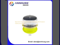 লাল এলইডি সৌর চালিত স্বল্প-তীব্রতা সম্পন্ন L810 বিমান চলাচল সংক্রান্ত প্রতিবন্ধকতা বাধার বাতি