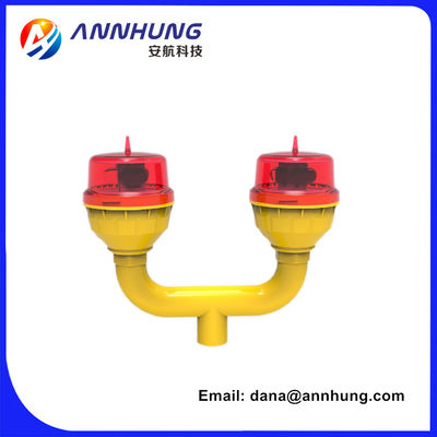 L810 ডাবল এভিয়েশন বাধা আলো ধ্রুবক জ্বলন্ত IP66 জলরোধী এবং 32.5cd তীব্রতা