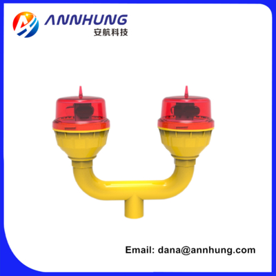 এলইডি এভিয়েশন বাধা আলো AH-LI-B2 মসৃণ এবং স্বয়ংক্রিয় সান্ধ্য-থেকে-ভোর পর্যন্ত অপারেশনের জন্য এলইডি আলো
