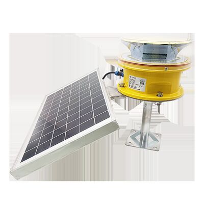 আইপি 66 অ্যালুমিনিয়াম খাদ এবং ≥2000cd উজ্জ্বলতার সাথে সৌর বিমান অবরোধের আলো LED লাল মাঝারি তীব্রতা